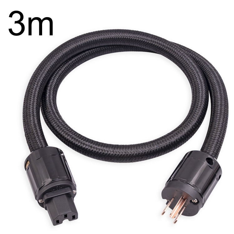 3720 HiFi Audio Universal AC Power Cable US Plug, 1m, 2m, 3m