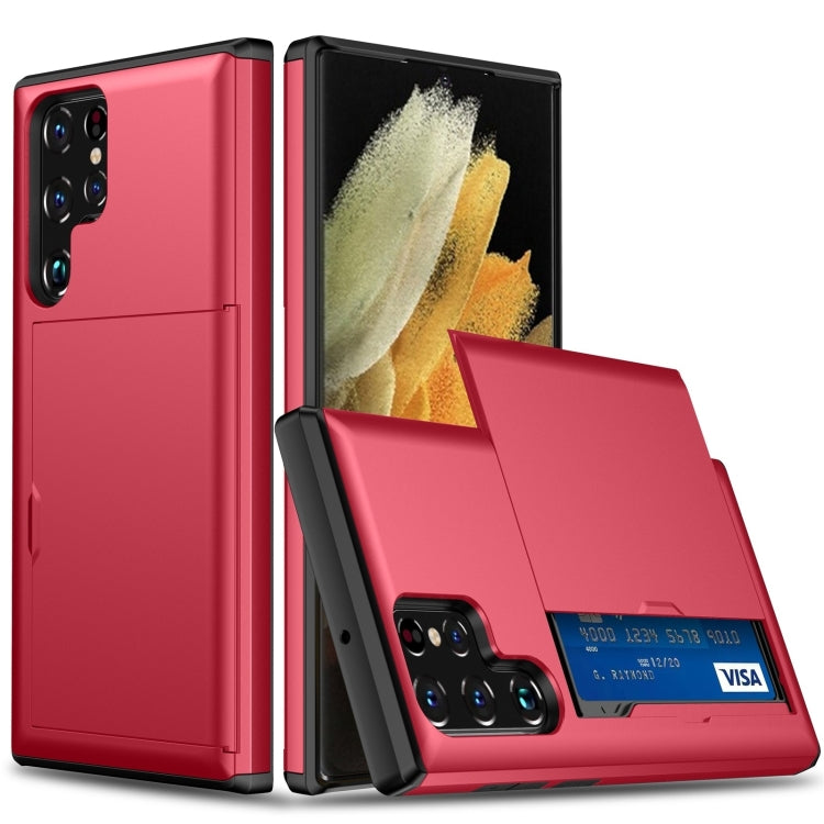 Shockproof Armor Phone Case with Card Slot, For Samsung Galaxy S24 Ultra 5G, For Samsung Galaxy S24+ 5G, For Samsung Galaxy S24 5G, For Samsung Galaxy S23 FE 5G