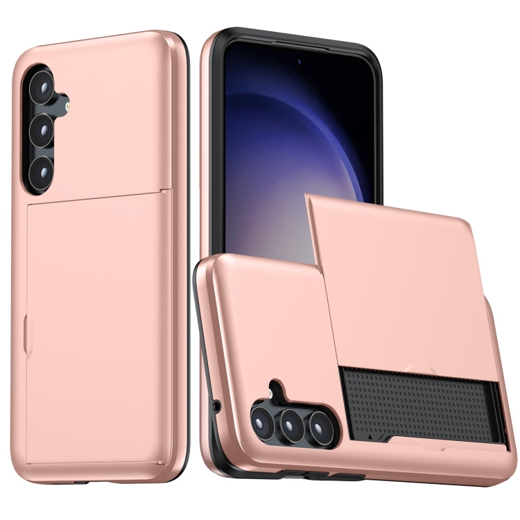 Shockproof Armor Phone Case with Card Slot, For Samsung Galaxy S24 Ultra 5G, For Samsung Galaxy S24+ 5G, For Samsung Galaxy S24 5G, For Samsung Galaxy S23 FE 5G