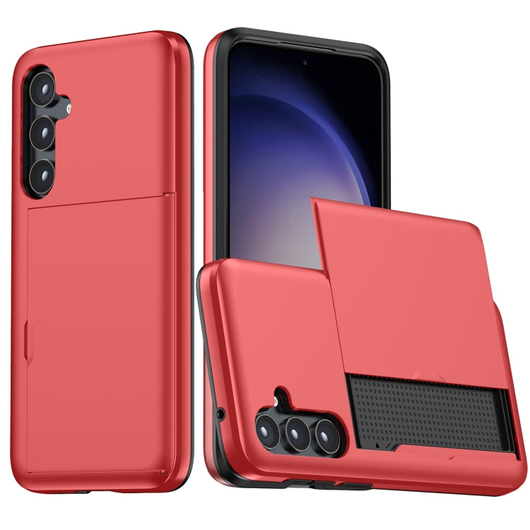 Shockproof Armor Phone Case with Card Slot, For Samsung Galaxy S24 Ultra 5G, For Samsung Galaxy S24+ 5G, For Samsung Galaxy S24 5G, For Samsung Galaxy S23 FE 5G