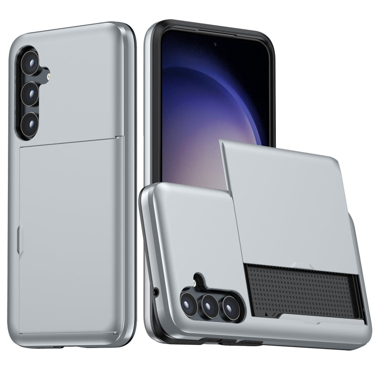 Shockproof Armor Phone Case with Card Slot, For Samsung Galaxy S24 Ultra 5G, For Samsung Galaxy S24+ 5G, For Samsung Galaxy S24 5G, For Samsung Galaxy S23 FE 5G