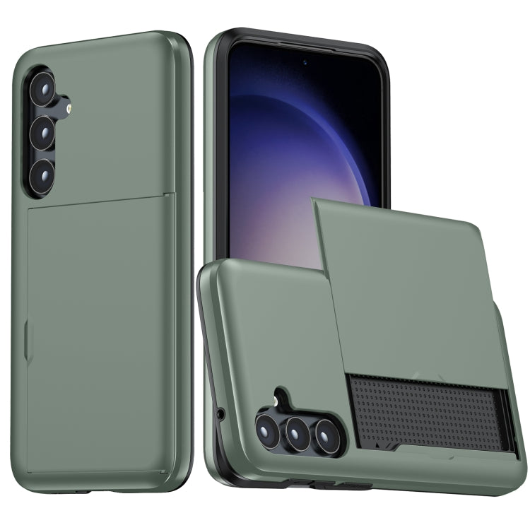 Shockproof Armor Phone Case with Card Slot, For Samsung Galaxy S24 Ultra 5G, For Samsung Galaxy S24+ 5G, For Samsung Galaxy S24 5G, For Samsung Galaxy S23 FE 5G