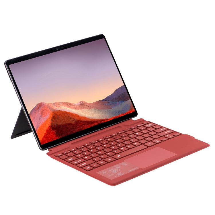 2089D Backlight Wireless Bluetooth Keyboard Leather Case with Touchpad, For Microsoft Surface Pro 10 / Pro 9