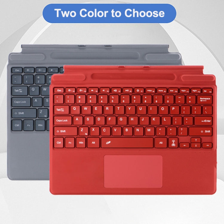 2089D Backlight Wireless Bluetooth Keyboard Leather Case with Touchpad, For Microsoft Surface Pro 10 / Pro 9