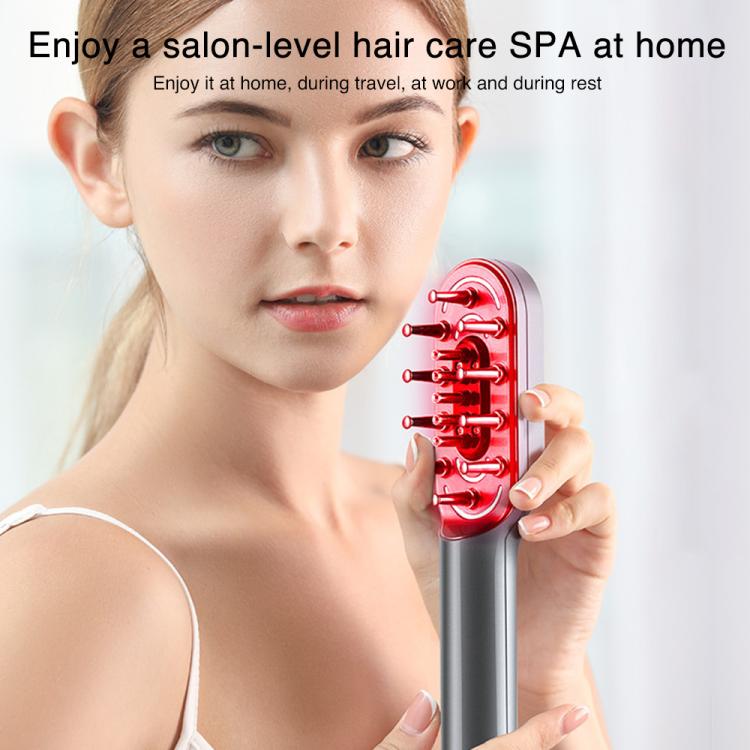 K-SKIN KD3806 EMS Micro-current IPL Hair Care Massage Comb, KD3806 (White), KD3806 (Grey)