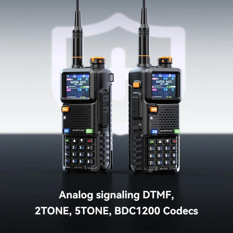 Baofeng 5RH PRO Handheld GPS/Beidou System Positioning Bluetooth Programmable Intercom, EU Plug, US Plug