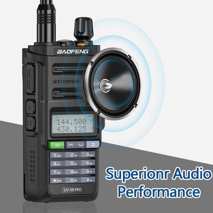 Baofeng UV-9R PRO Dot Matrix LCD Screen IP57 Waterproof Handheld Analog Walkie Talkie, EU Plug, US Plug