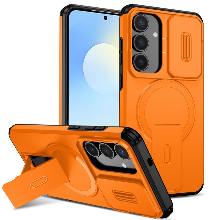 Sliding Camshield MagSafe Holder Phone Case, For Samsung Galaxy S26+ 5G, For Samsung Galaxy S26 Ultra 5G, For Samsung Galaxy S26 5G, For Samsung Galaxy S25 FE 5G, For Samsung Galaxy S25 Edge 5G, For Samsung Galaxy S25 / S24 5G