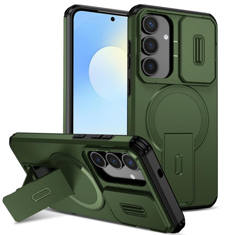 Sliding Camshield MagSafe Holder Phone Case, For Samsung Galaxy S26+ 5G, For Samsung Galaxy S26 Ultra 5G, For Samsung Galaxy S26 5G, For Samsung Galaxy S25 FE 5G, For Samsung Galaxy S25 Edge 5G, For Samsung Galaxy S25 / S24 5G