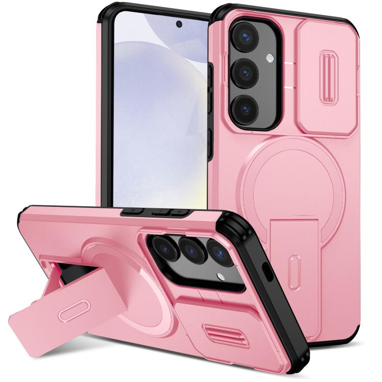 Sliding Camshield MagSafe Holder Phone Case, For Samsung Galaxy S25 Ultra 5G, For Samsung Galaxy S24 FE 5G, For Samsung Galaxy S24 Ultra 5G, For Samsung Galaxy S24+ 5G, For Samsung Galaxy S23 Ultra 5G, For Samsung Galaxy S23+ 5G