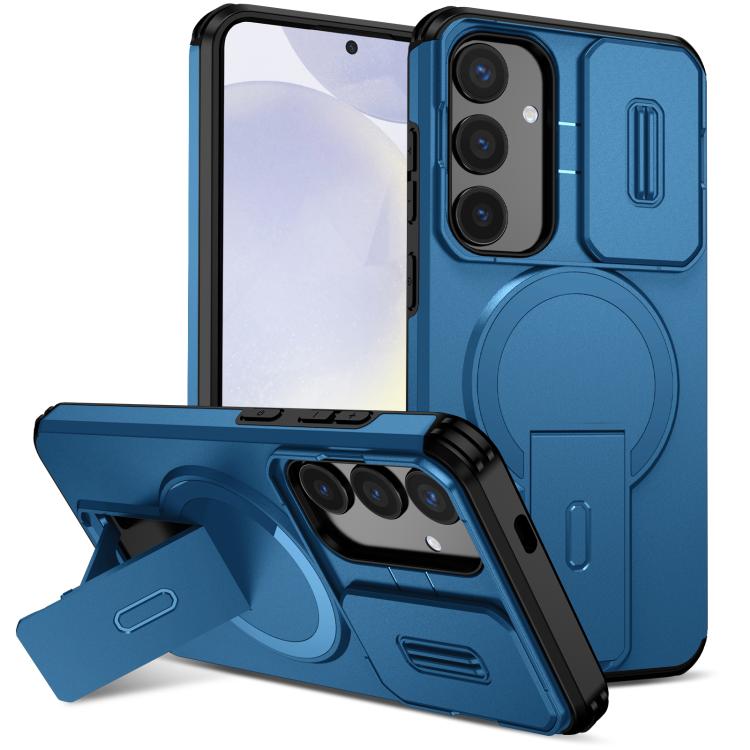 Sliding Camshield MagSafe Holder Phone Case, For Samsung Galaxy S25 Ultra 5G, For Samsung Galaxy S24 FE 5G, For Samsung Galaxy S24 Ultra 5G, For Samsung Galaxy S24+ 5G, For Samsung Galaxy S23 Ultra 5G, For Samsung Galaxy S23+ 5G