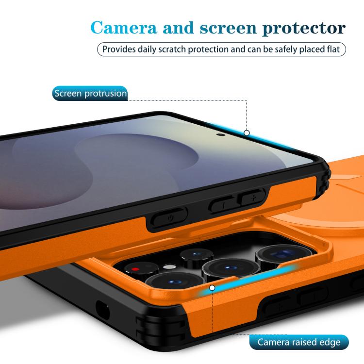 Sliding Camshield MagSafe Holder Phone Case, For Samsung Galaxy S25 Ultra 5G, For Samsung Galaxy S24 FE 5G, For Samsung Galaxy S24 Ultra 5G, For Samsung Galaxy S24+ 5G, For Samsung Galaxy S23 Ultra 5G, For Samsung Galaxy S23+ 5G