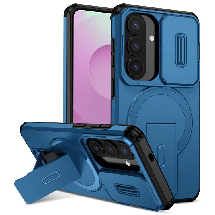 Sliding Camshield MagSafe Holder Phone Case, For Samsung Galaxy S26+ 5G, For Samsung Galaxy S26 Ultra 5G, For Samsung Galaxy S26 5G, For Samsung Galaxy S25 FE 5G, For Samsung Galaxy S25 Edge 5G, For Samsung Galaxy S25 / S24 5G