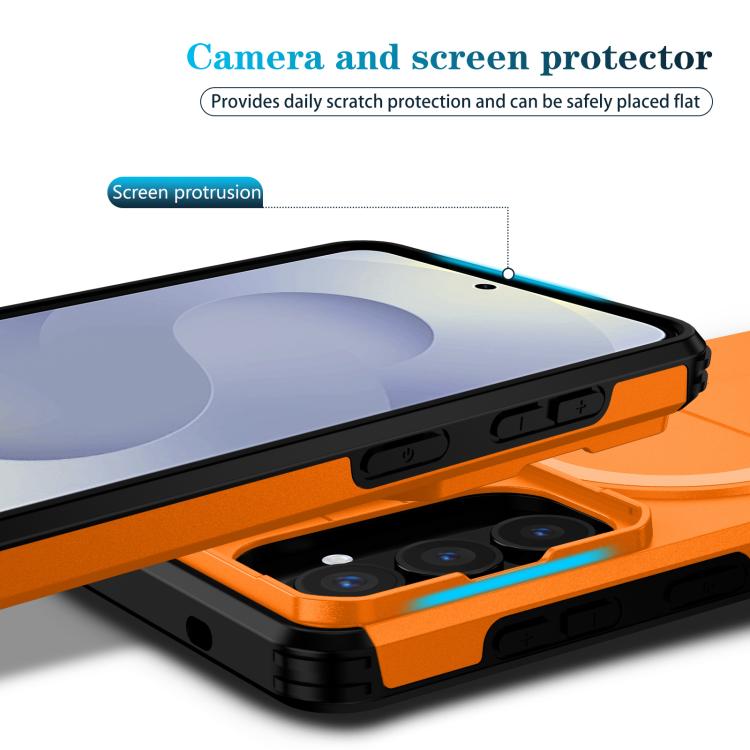 Sliding Camshield MagSafe Holder Phone Case, For Samsung Galaxy S26+ 5G, For Samsung Galaxy S26 Ultra 5G, For Samsung Galaxy S26 5G, For Samsung Galaxy S25 FE 5G, For Samsung Galaxy S25 Edge 5G, For Samsung Galaxy S25 / S24 5G