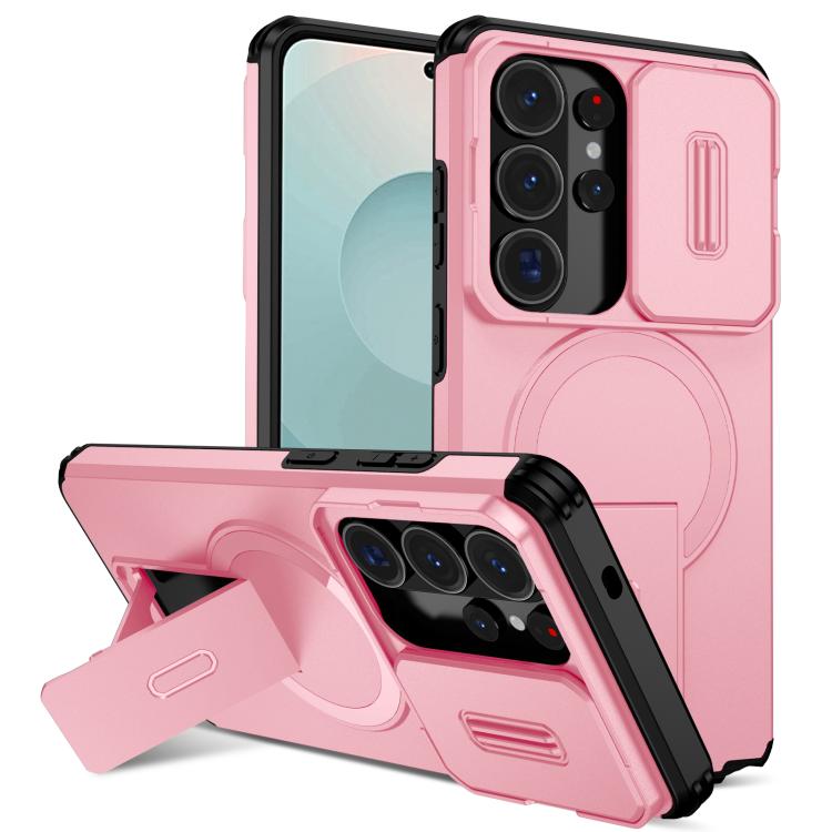 Sliding Camshield MagSafe Holder Phone Case, For Samsung Galaxy S26+ 5G, For Samsung Galaxy S26 Ultra 5G, For Samsung Galaxy S26 5G, For Samsung Galaxy S25 FE 5G, For Samsung Galaxy S25 Edge 5G, For Samsung Galaxy S25 / S24 5G