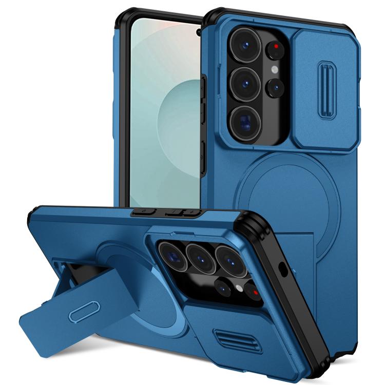 Sliding Camshield MagSafe Holder Phone Case, For Samsung Galaxy S26+ 5G, For Samsung Galaxy S26 Ultra 5G, For Samsung Galaxy S26 5G, For Samsung Galaxy S25 FE 5G, For Samsung Galaxy S25 Edge 5G, For Samsung Galaxy S25 / S24 5G