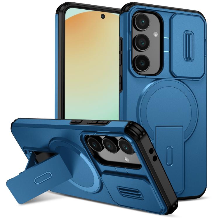 Sliding Camshield MagSafe Holder Phone Case, For Samsung Galaxy S25 Ultra 5G, For Samsung Galaxy S24 FE 5G, For Samsung Galaxy S24 Ultra 5G, For Samsung Galaxy S24+ 5G, For Samsung Galaxy S23 Ultra 5G, For Samsung Galaxy S23+ 5G