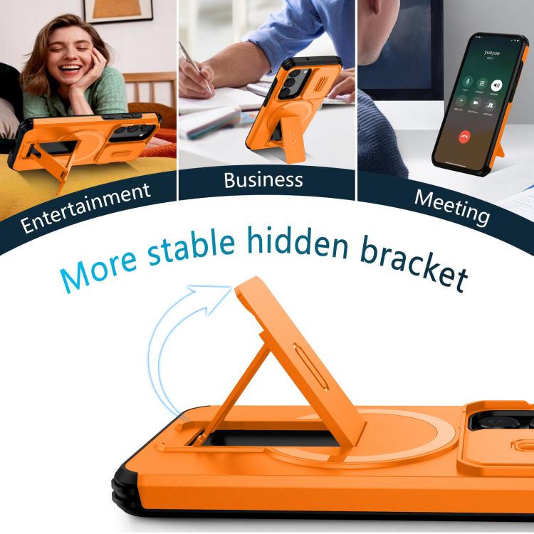 Sliding Camshield MagSafe Holder Phone Case, For Samsung Galaxy S23 5G