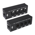 4 Channel XLR Male to Female Expander Splitter Breakout Box RJ45 Ethernet Extension