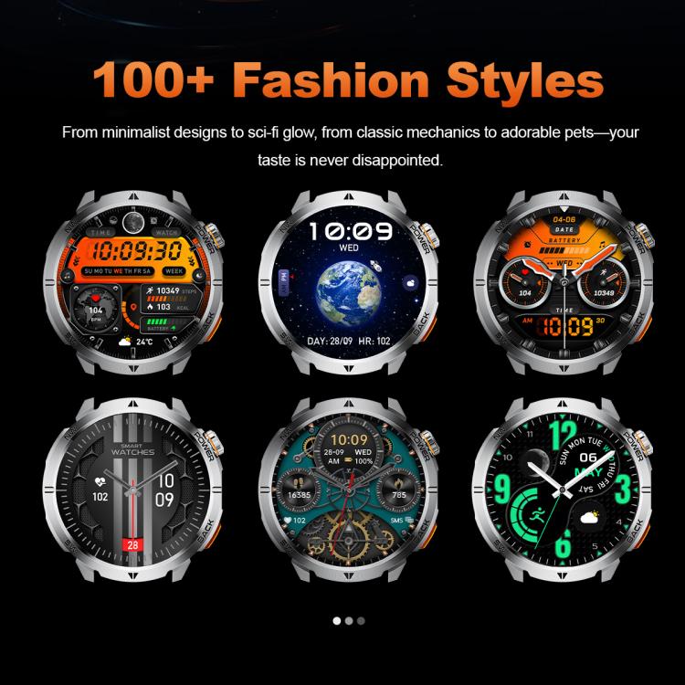 MT68 1.7-inch IPS Display Outdoor Adventures Smart Watch with 1000mAh Battery & Flashlight