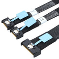 WG185 SlimeSAS MCIOx8 to 2xMCIOx4 Gen5MCIOx8 Server Data Adapter Cable, SlimeSAS MCIOx8 to 2xMCIOx4 Gen5MCIOx8