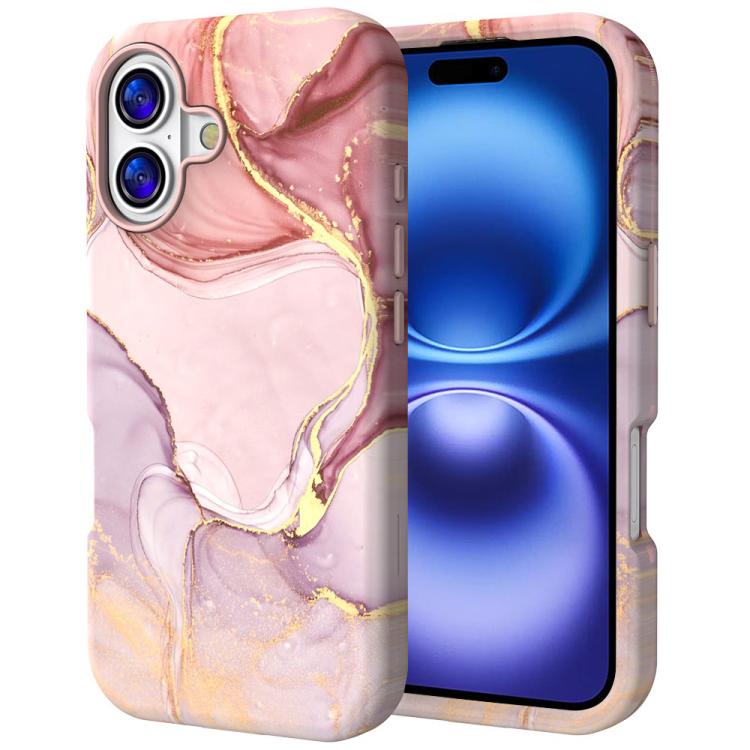 Water Transfer Printing Marble Pattern PC + TPU Phone Case, For iPhone 17 Pro Max, For iPhone 17 Pro, For iPhone 17, For iPhone Air, For iPhone 16 Pro Max, For iPhone 16 Pro, For iPhone 16 Plus, For iPhone 16, For iPhone 15 Pro Max, For iPhone 15 Pro  ...