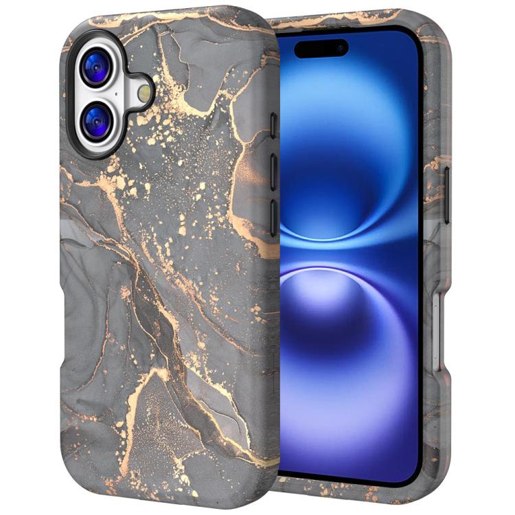 Water Transfer Printing Marble Pattern PC + TPU Phone Case, For iPhone 17 Pro Max, For iPhone 17 Pro, For iPhone 17, For iPhone Air, For iPhone 16 Pro Max, For iPhone 16 Pro, For iPhone 16 Plus, For iPhone 16, For iPhone 15 Pro Max, For iPhone 15 Pro  ...