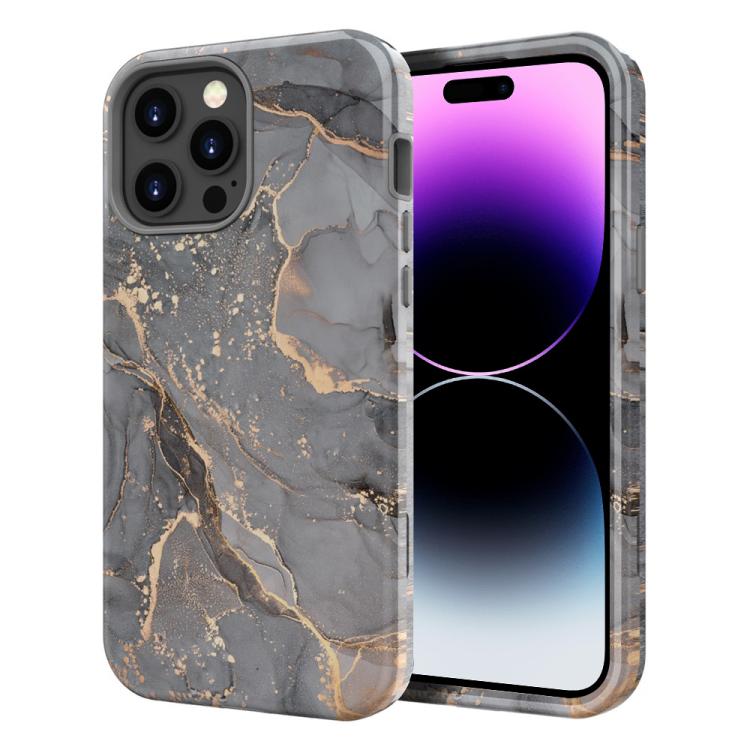 Water Transfer Printing Marble Pattern PC + TPU Phone Case, For iPhone 14 Plus, For iPhone 14, For iPhone 14 Pro, For iPhone 14 Pro Max, For iPhone 13 Pro Max, For iPhone 13 Pro, For iPhone 13, For iPhone 12, For iPhone 12 Pro Max, For iPhone 12 Pro