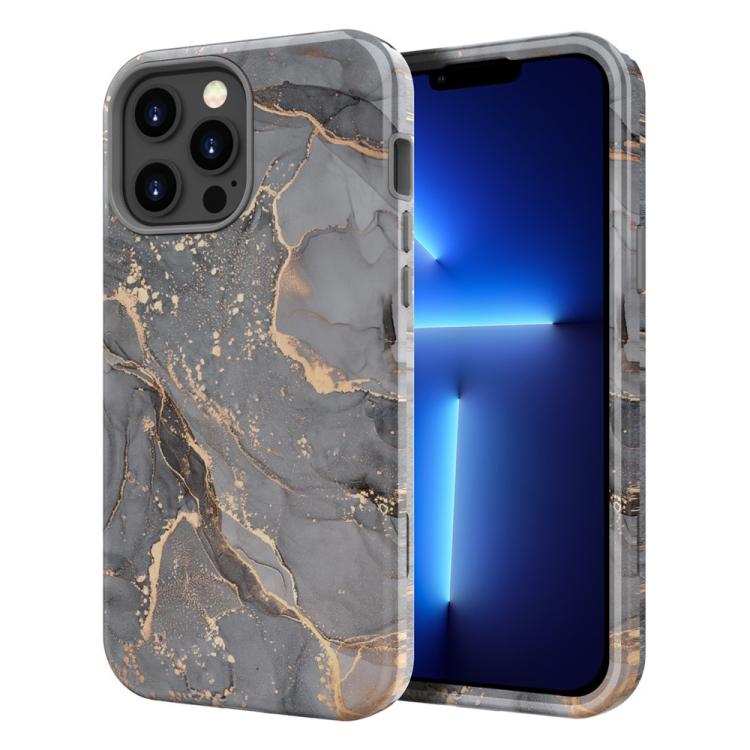 Water Transfer Printing Marble Pattern PC + TPU Phone Case, For iPhone 14 Plus, For iPhone 14, For iPhone 14 Pro, For iPhone 14 Pro Max, For iPhone 13 Pro Max, For iPhone 13 Pro, For iPhone 13, For iPhone 12, For iPhone 12 Pro Max, For iPhone 12 Pro