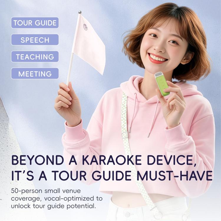 C22 Portable Karaoke Wireless Speaker with Microphone and Shoulder Strap