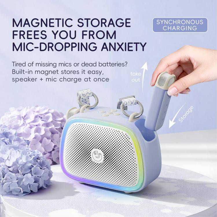 C22 Portable Karaoke Wireless Speaker with Microphone and Shoulder Strap
