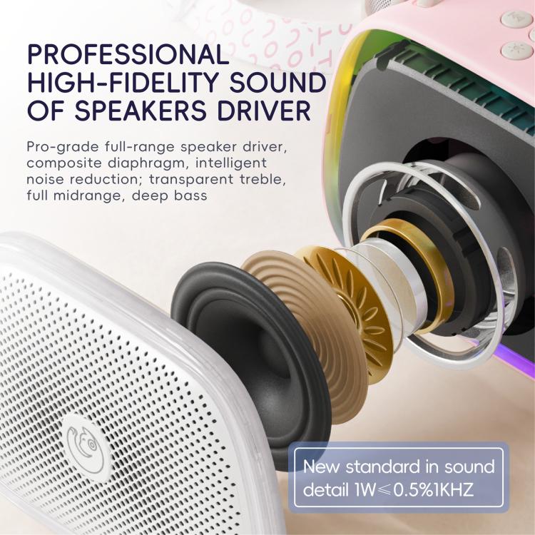 C22 Portable Karaoke Wireless Speaker with Microphone and Shoulder Strap