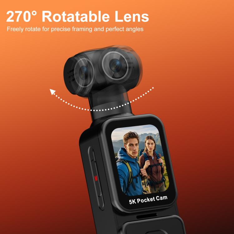 K28 1.69 inch IPS Screen 5K High Definition Video Recording Gimbal Camera