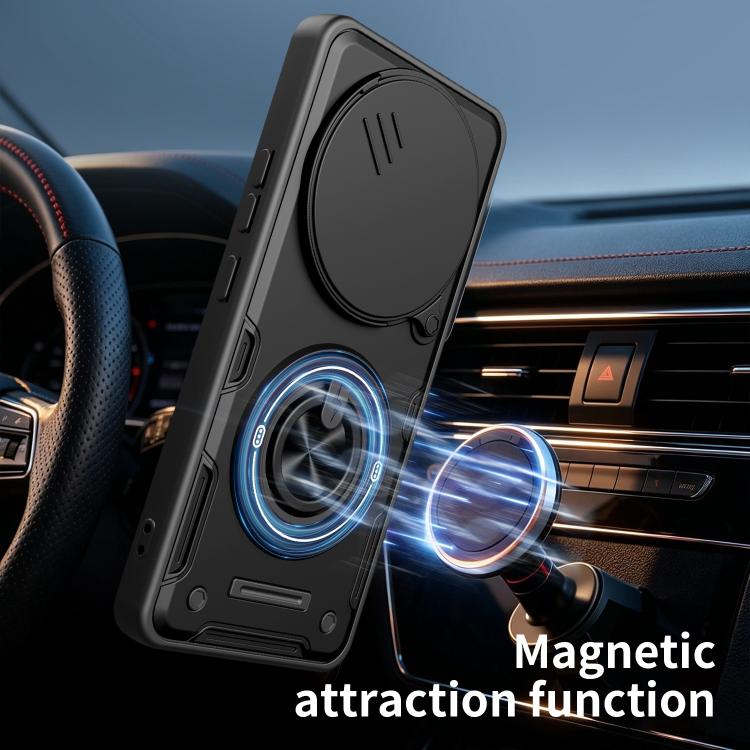 Multifunctional Sliding Camshield Ring Holder Phone Case, For Redmi Note 15 Pro+ 5G Global 163.3mm, For Redmi Note 15 4G / 5G Global 164mm, For Redmi Note 15 Pro 4G Global 163.2mm, For Redmi Note 15 Pro 5G Global 163.6mm
