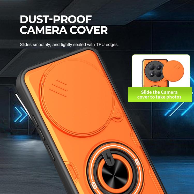 Multifunctional Sliding Camshield Ring Holder Phone Case, For Redmi Note 15 Pro 5G Global 163.6mm