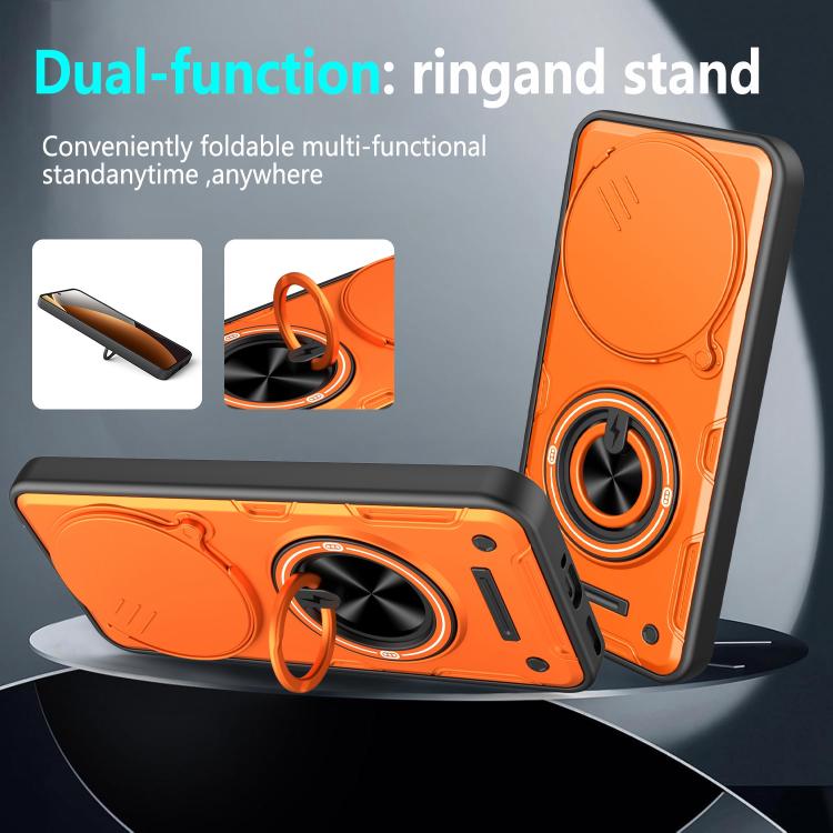 Multifunctional Sliding Camshield Ring Holder Phone Case, For Redmi Note 15 Pro 5G Global 163.6mm