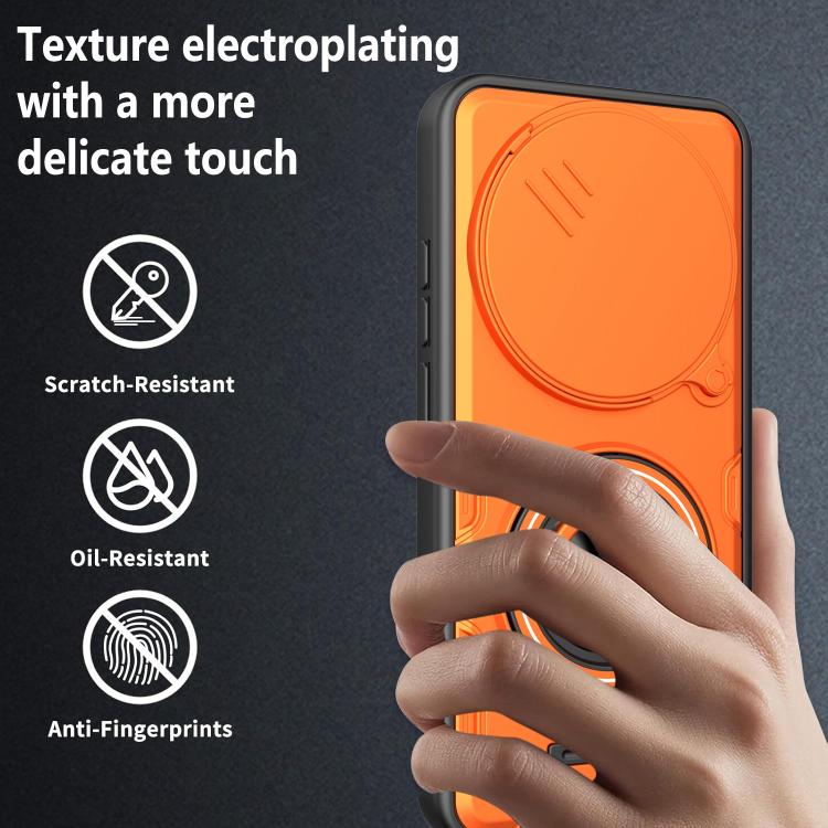 Multifunctional Sliding Camshield Ring Holder Phone Case, For Redmi Note 15 Pro 5G Global 163.6mm