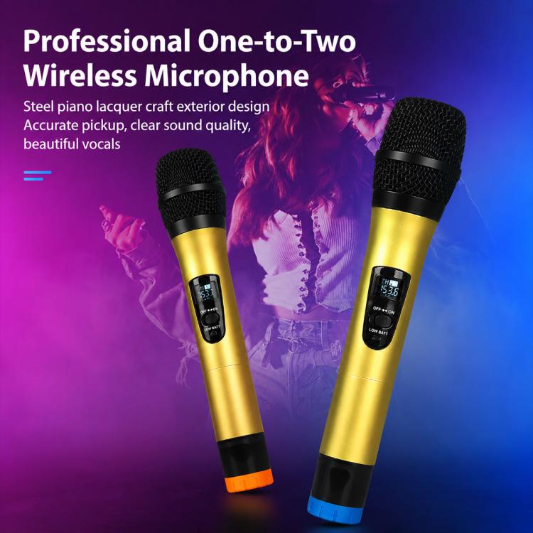G4D 4-Channel Multi-function Professional Bluetooth Mixer with Amplifier & Microphone, Standard Black Microphone, Standard Gold Microphone, Rechargeable Microphone