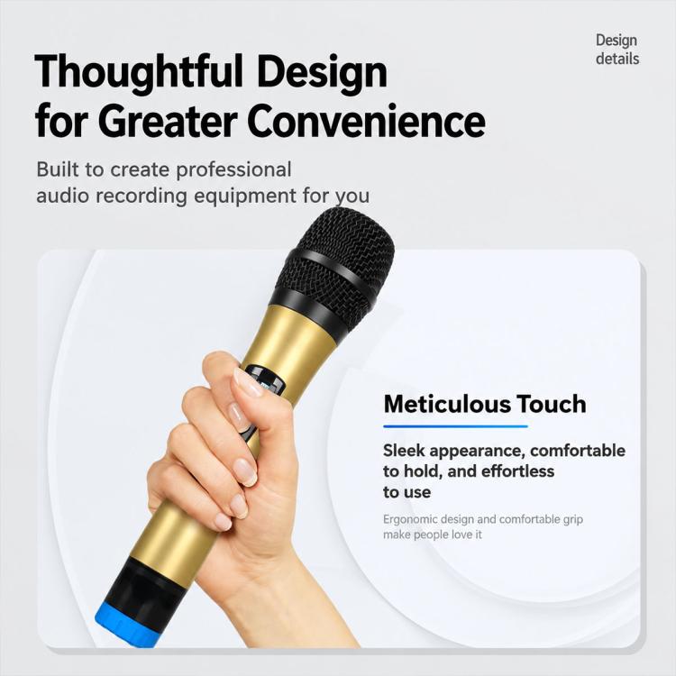 G4D 4-Channel Multi-function Professional Bluetooth Mixer with Amplifier & Microphone, Standard Black Microphone, Standard Gold Microphone, Rechargeable Microphone
