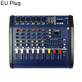 602D 6-Channel Multi-function Professional Bluetooth Mixer with Amplifier, EU Plug, UK Plug, US Plug