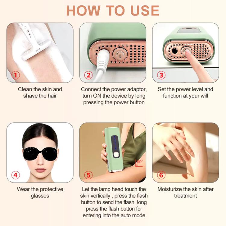 AI09 IPL Electric Hair Removal Device, EU Plug, US Plug, UK Plug