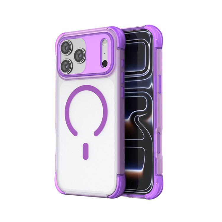 Four Corner Airbag Transparent Skin Feel Magnetic Phone Case, For iPhone 17 Pro Max, For iPhone 17 Pro