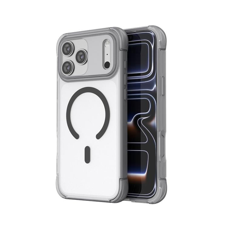 Four Corner Airbag Transparent Skin Feel Magnetic Phone Case, For iPhone 17 Pro Max, For iPhone 17 Pro