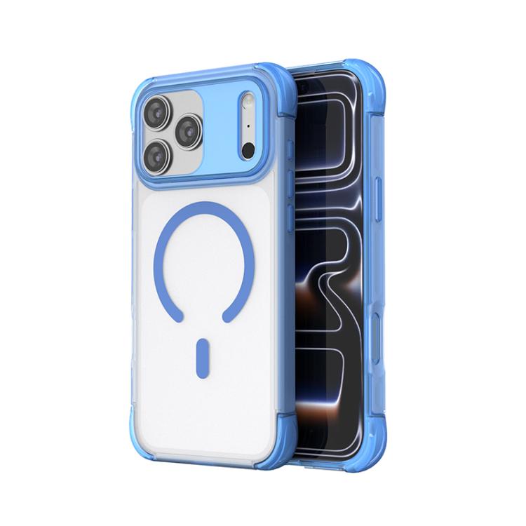 Four Corner Airbag Transparent Skin Feel Magnetic Phone Case, For iPhone 17 Pro Max, For iPhone 17 Pro
