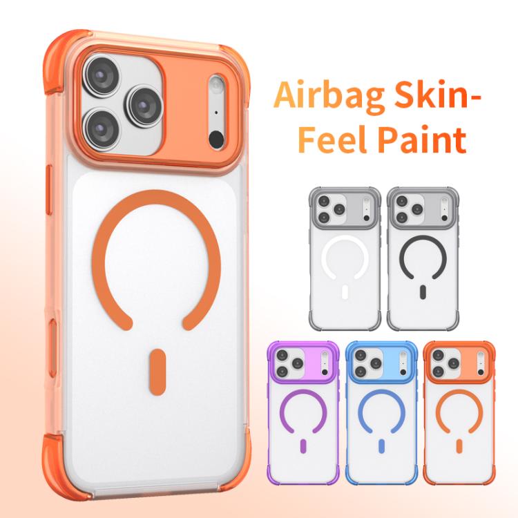 Four Corner Airbag Transparent Skin Feel Magnetic Phone Case, For iPhone 17 Pro Max, For iPhone 17 Pro