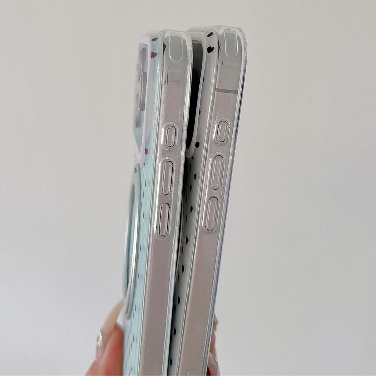 Minimalist Heart Pattern 360 Rotating Holder Magnetic Phone Case, For iPhone 17 Pro Max, For iPhone 17 Pro, For iPhone 17, For iPhone 16 Pro Max, For iPhone 16 Pro, For iPhone 16, For iPhone 15 Pro Max