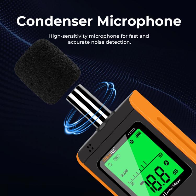 YT312S High Precision Digital Sound Level Meter, Measurement Range: 30–130dB, YT312S