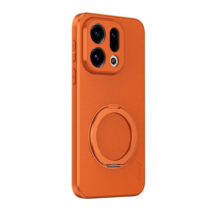Goatskin Vegan Leather Magnetic Phone Case  With 360 Degree Rotating Holder, For OPPO Reno 16 Pro 5G Global, For OPPO Reno 16 5G Global, For OPPO Find X9s Pro 5G, For OPPO K15 Pro+, For OPPO K15 Pro 5G, For OPPO Find X9 Ultra 5G, For OPPO A6s Pro 4G   ...