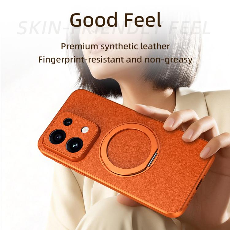 Goatskin Vegan Leather Magnetic Phone Case  With 360 Degree Rotating Holder, For OPPO Reno 16 Pro 5G Global, For OPPO Reno 16 5G Global, For OPPO Find X9s Pro 5G, For OPPO K15 Pro+, For OPPO K15 Pro 5G, For OPPO Find X9 Ultra 5G, For OPPO A6s Pro 4G   ...