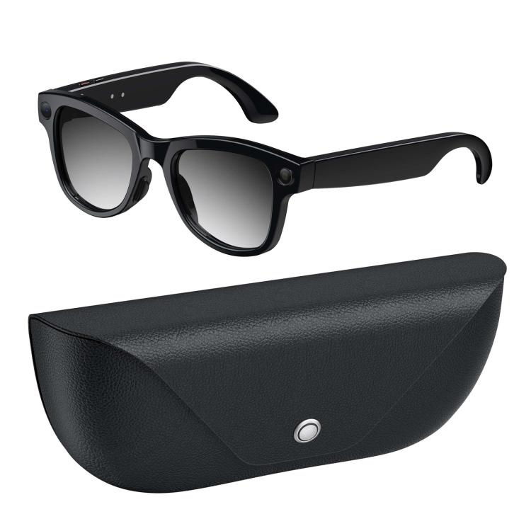 M02X Pro Max Smart AI Glasses with 8MP HD Camera, Video Recording WiFi Transmission Al Smart Voice Assistant, Sunglasses + Anti Blue Light Lens, Gradient Lenses